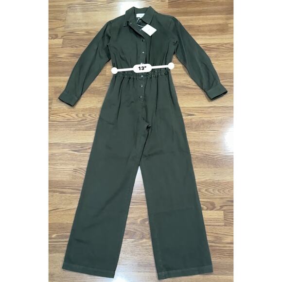 XIRENA OLIVE GREEN KELLEN JUMPSUIT - SEQUOIA SMALL - Picture 5 of 14